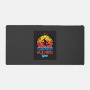Halloween Witch Sunset Vector Desk Mat