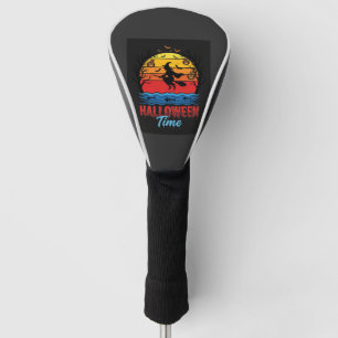 Halloween Witch Sunset Vector Golf Head Cover