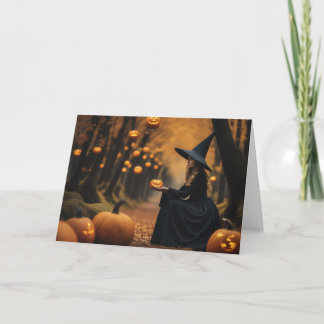 Halloween Witch Thank You Card