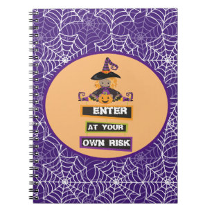 Halloween witch theme notebook