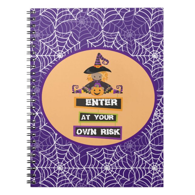 Halloween witch theme notebook (Front)