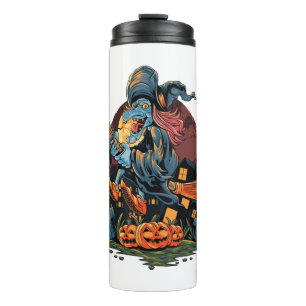 Halloween witch thermal tumbler