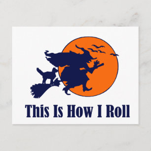 Halloween Witch - This is How I Roll Card