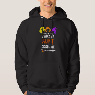 Halloween Witch This Is My Awesome Aunt Costume Hoodie