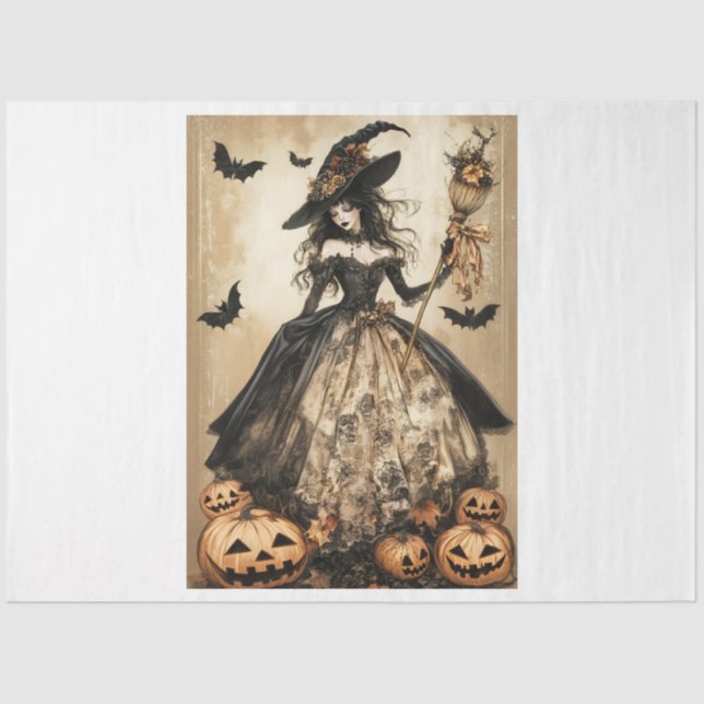 Halloween Witch Tissue Paper (Front)