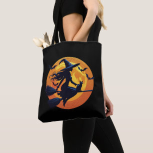 Halloween Witch Tote Bag  Stylish Women’s Hallowen