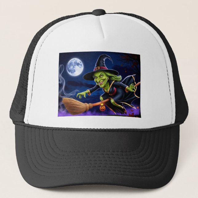 Halloween/Witch Trucker Hat (Front)