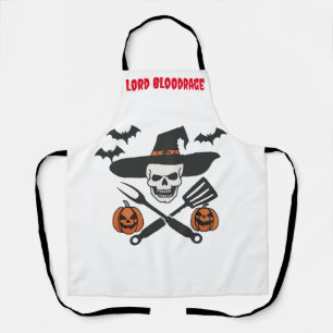 Halloween Witch Warlock Cowboy Themed Apron