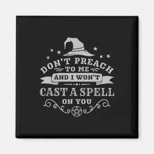 Halloween Witch Wicca Witchcraft Pagan Wiccan Wome Magnet