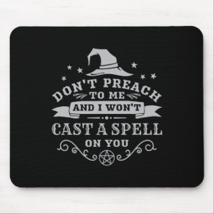 Halloween Witch Wicca Witchcraft Pagan Wiccan Wome Mouse Pad