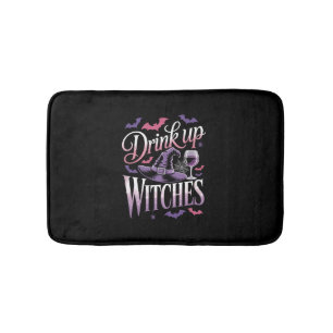 Halloween Witch Wine – Drink Up Bath Mat