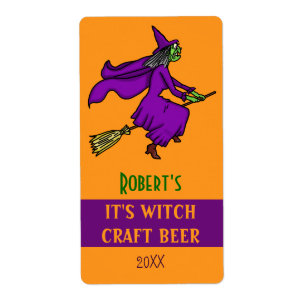 Halloween Witch Witches Craft Beer Bottle Brewing