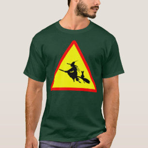 Halloween Witch with Black Cat T-Shirt