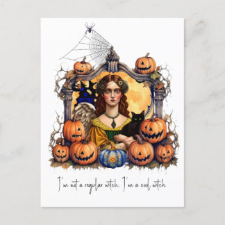 Halloween Witch with quote Postcard