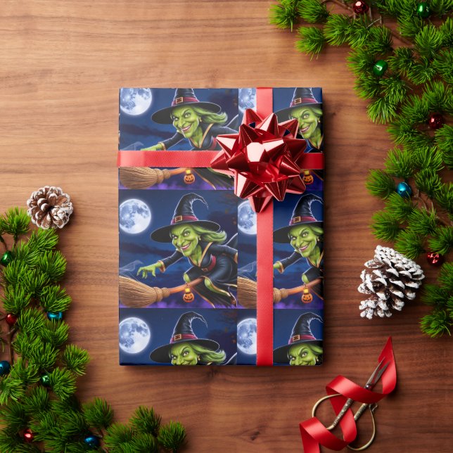 Halloween/Witch Wrapping Paper (Holiday Gift)