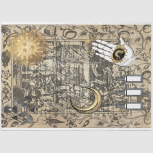 Halloween Witchcraft Medical Vintage Ephemera Tissue Paper