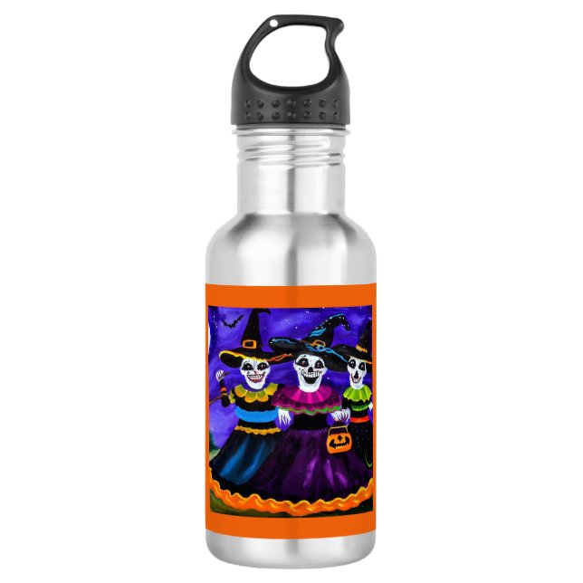 Halloween - Witches 2 532 Ml Water Bottle (Front)