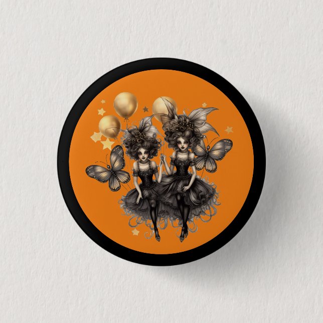 Halloween Witches  3 Cm Round Badge (Front)