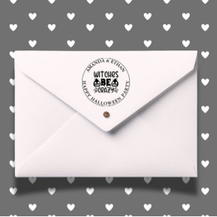 HALLOWEEN WITCHES BE CRAZY Theme Self-inking Stamp