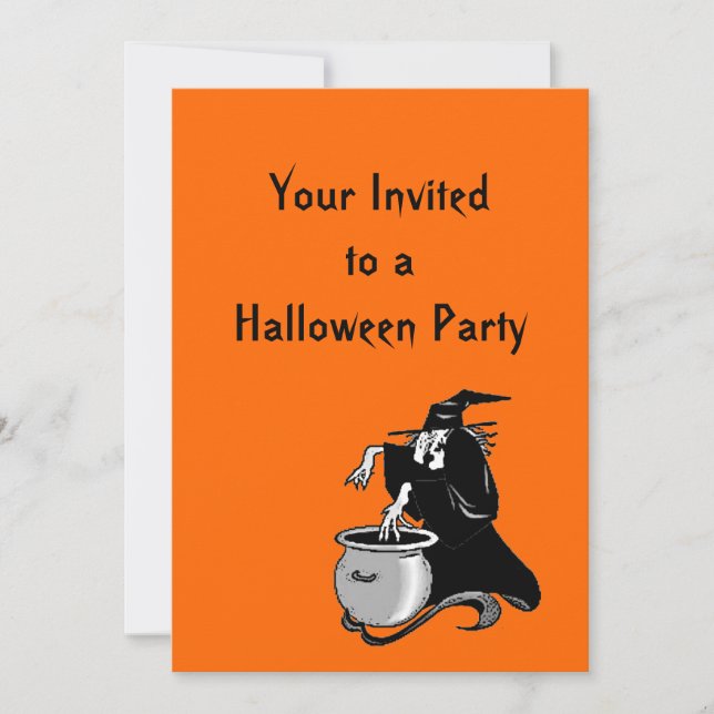 Halloween Witches Brew Party Invitation (Front)