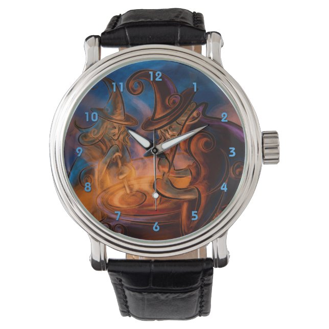 Halloween Witches Brew Wrist Watch (Front)