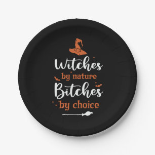 Halloween Witches by Nature Birthday Paper Plate