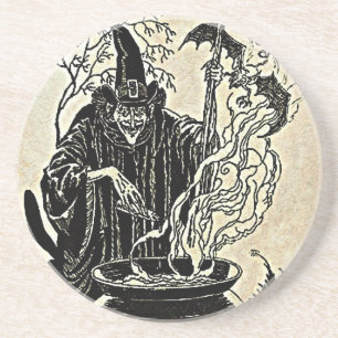 Halloween Witches Cauldron Coaster