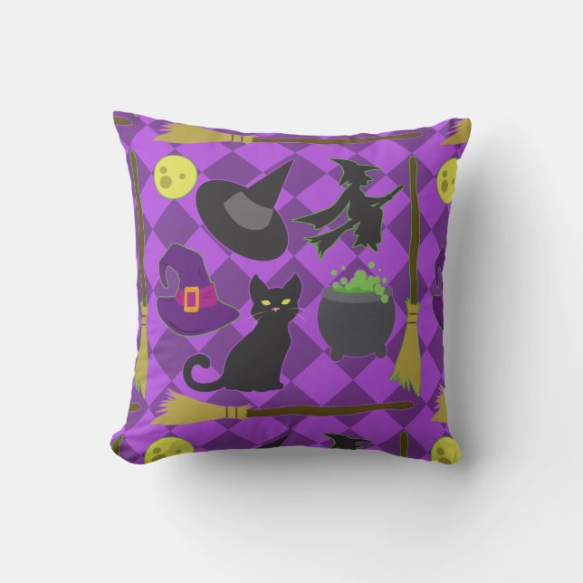Halloween Witches Cushion (Front)