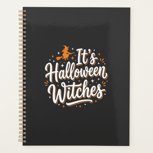 Halloween Witches Cute Witch Quote Design_1 Planner (Front)