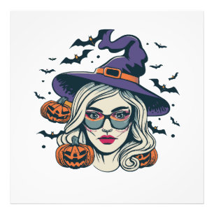 halloween witches funny halloween photo print