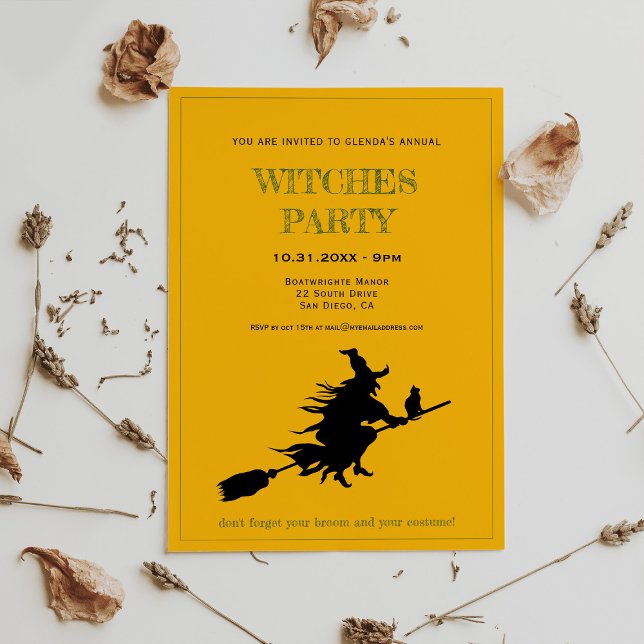Halloween Witches party Invitation (Creator Uploaded)