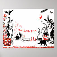 Halloween Witches Poster