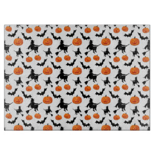 Halloween Witches, Pumpkins and Bats Cutting Board