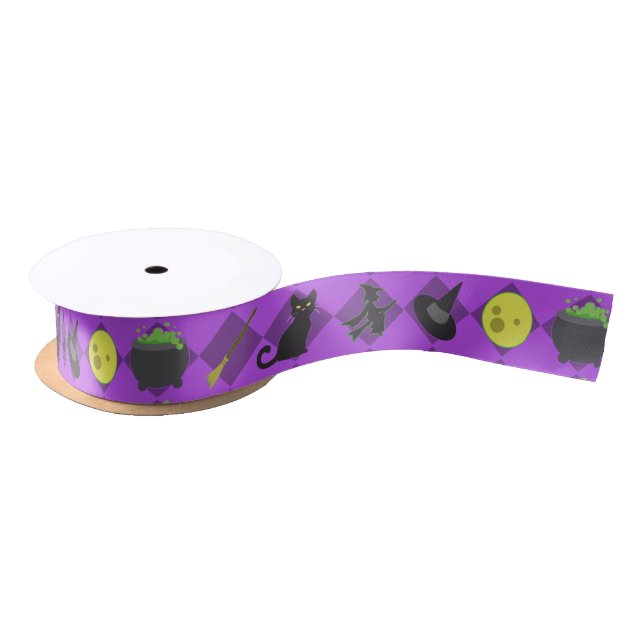 Halloween Witches Satin Ribbon (Spool)