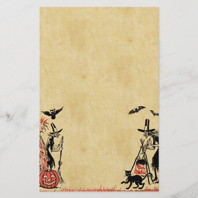 Halloween Witches Stationery (Front)