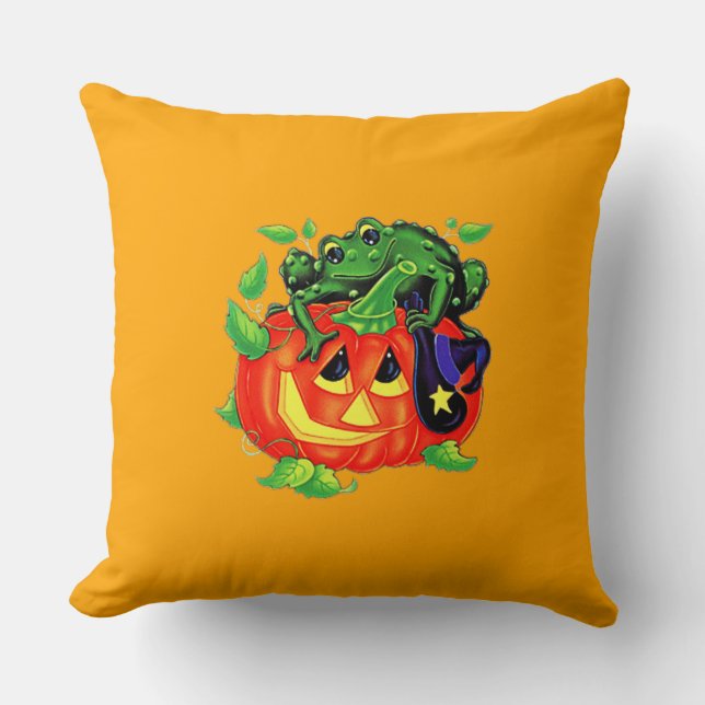 Halloween Witches Toad Cushion (Front)