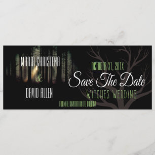 Halloween Witches Wedding Save The Date Card (2)