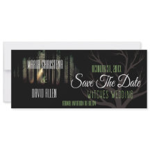 Halloween Witches Wedding Save The Date Card (2)