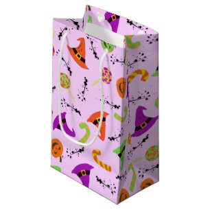 Halloween Witch's Hat Candy & Pumpkins  Small Gift Bag