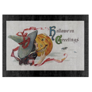 Halloween Witch's Kiss: Magic Jack o Lantern Cutting Board