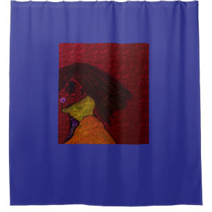 Halloween Witch's Seasonal Colors Shower Curtain