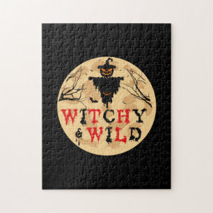 Halloween Witchy And Wild Birthday Jigsaw Puzzle