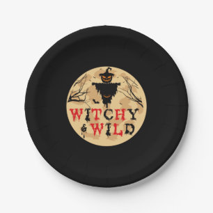 Halloween Witchy And Wild Birthday Paper Plate