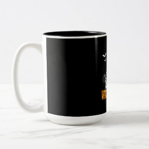 Halloween Witchy And Wild Birthday Two-Tone Coffee Mug