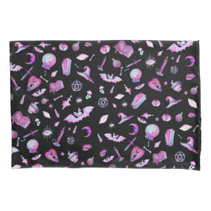 Halloween : Witchy Goth Pattern Pillowcase