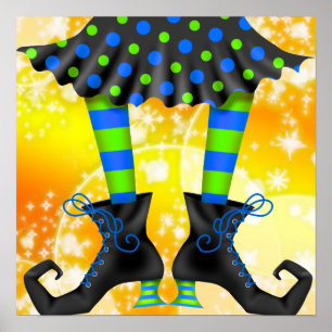Halloween Witchy Legs - SRF Poster