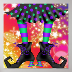 Halloween Witchy Legs - SRF Poster