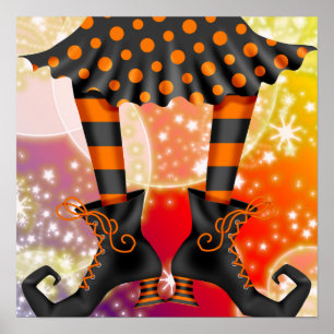 Halloween Witchy Legs - SRF Poster