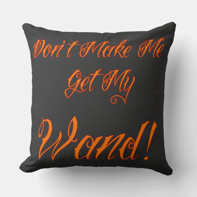 Halloween Witchy Quote Cushion (Front)