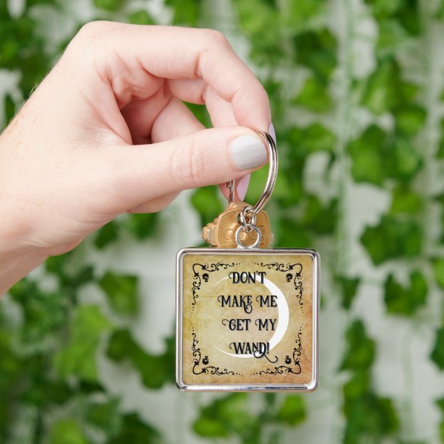 Halloween Witchy Quote  Key Ring (Hand)